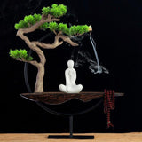 Chinese Zen Home Decoration Ornaments Fragrant Crafts Creative Fog Pine - Buddha Statue Sculpture Living Room Home Decorations