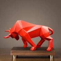 Bull Statue Resin Bulls Sculpture nordic decoration home decor Statues Abstract figurine Home Decoration Modern accessories