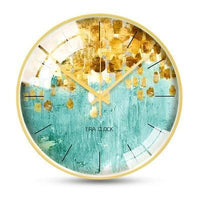 Large Nordic Modern Design Wall Clock Decor Minimalist Metal Gold Wall Clock Living Room Creative Wand Klok Home Watch JJ60WC