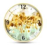 Large Nordic Modern Design Wall Clock Decor Minimalist Metal Gold Wall Clock Living Room Creative Wand Klok Home Watch JJ60WC