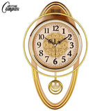 Large Nordic Modern Design Wall Clock Decor Minimalist Metal Gold Wall Clock Living Room Creative Wand Klok Home Watch JJ60WC