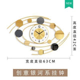 Large Nordic Modern Design Wall Clock Decor Minimalist Metal Gold Wall Clock Living Room Creative Wand Klok Home Watch JJ60WC