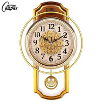 Large Nordic Modern Design Wall Clock Decor Minimalist Metal Gold Wall Clock Living Room Creative Wand Klok Home Watch JJ60WC