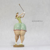 Beautifully plump woman Resin Crafts Beautiful woman sculpture Abstract art home decoration