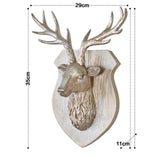 Original European Animal Deer Head Antelope Hanging Stereo Creative Living Room Mural Wall Background Decoration Resin Craft